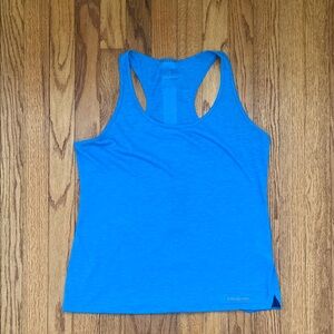 Patagonia Blue Fitted Sleeveless Tank Top